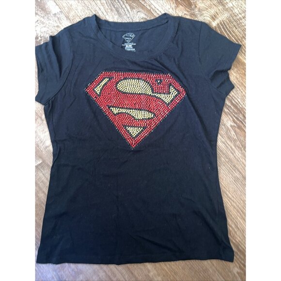 Superman Logo DC Comics Graphic T-Shirt Black (Mens Size XLarge) - Picture 3 of 6